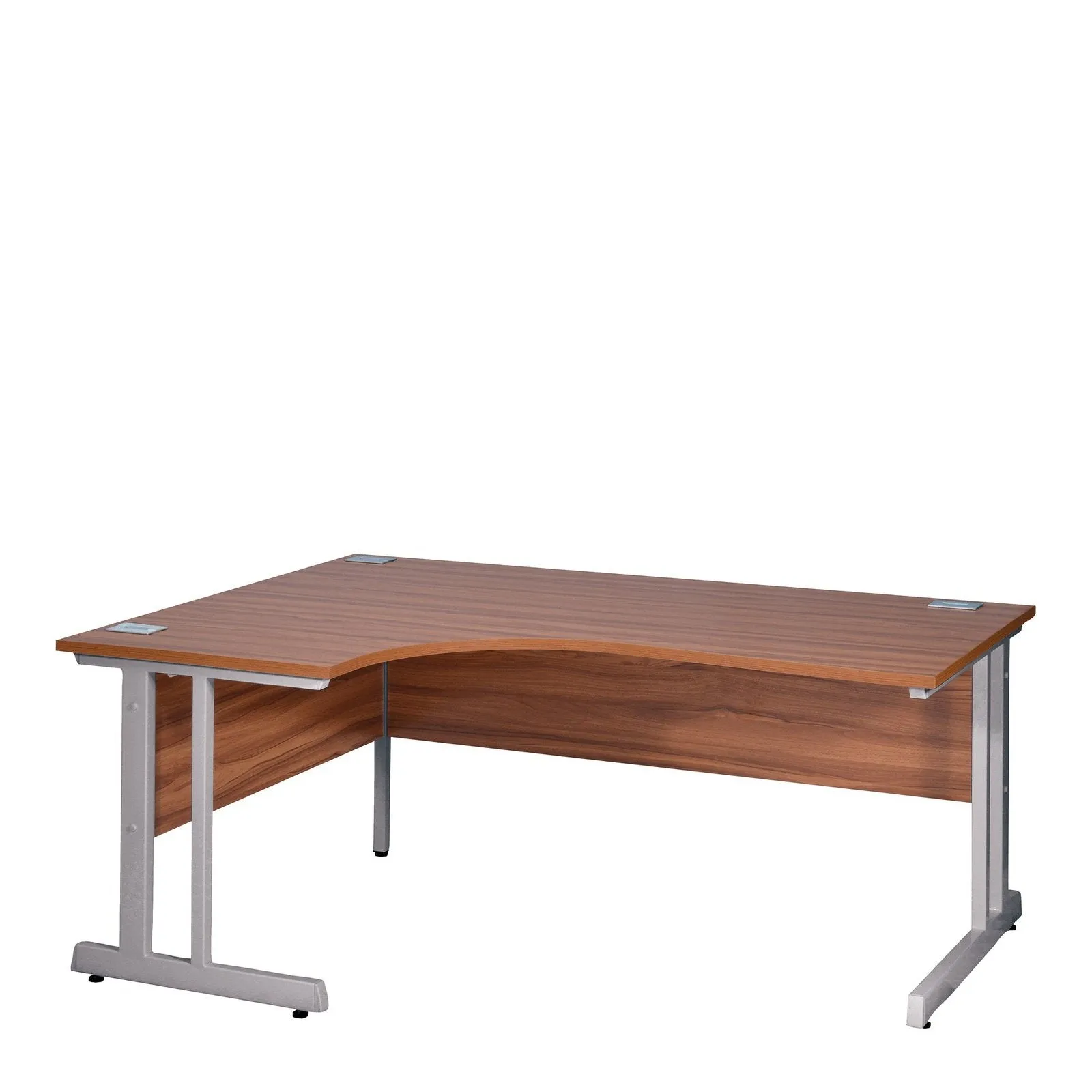 Ergonomic Left Hand Corner Desk - 1600mm Wide with Cable Management & Modesty Panels