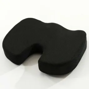 Ergonomic Memory Foam Coccyx Seat Cushion for Back Pain Relief