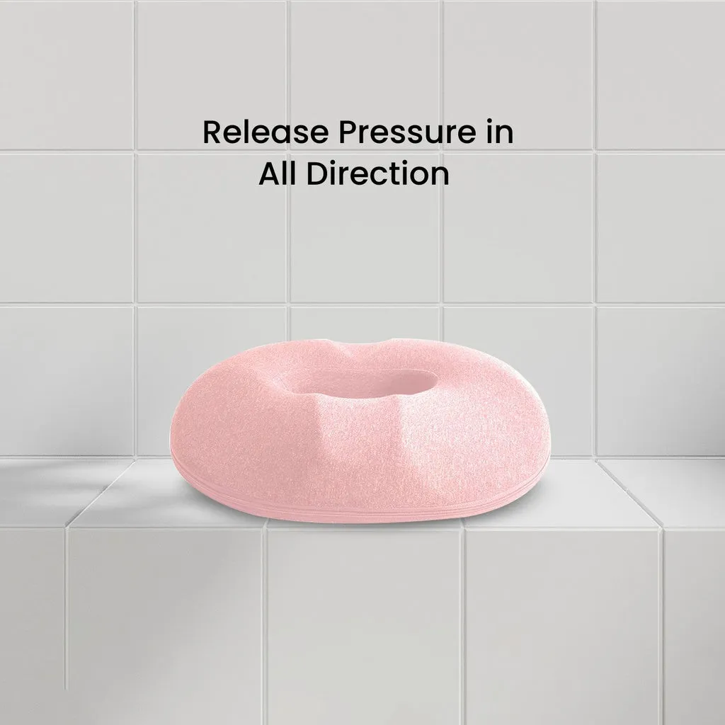 Ergonomic Memory Foam Seat Cushion, Light Pink, GOMINIMO