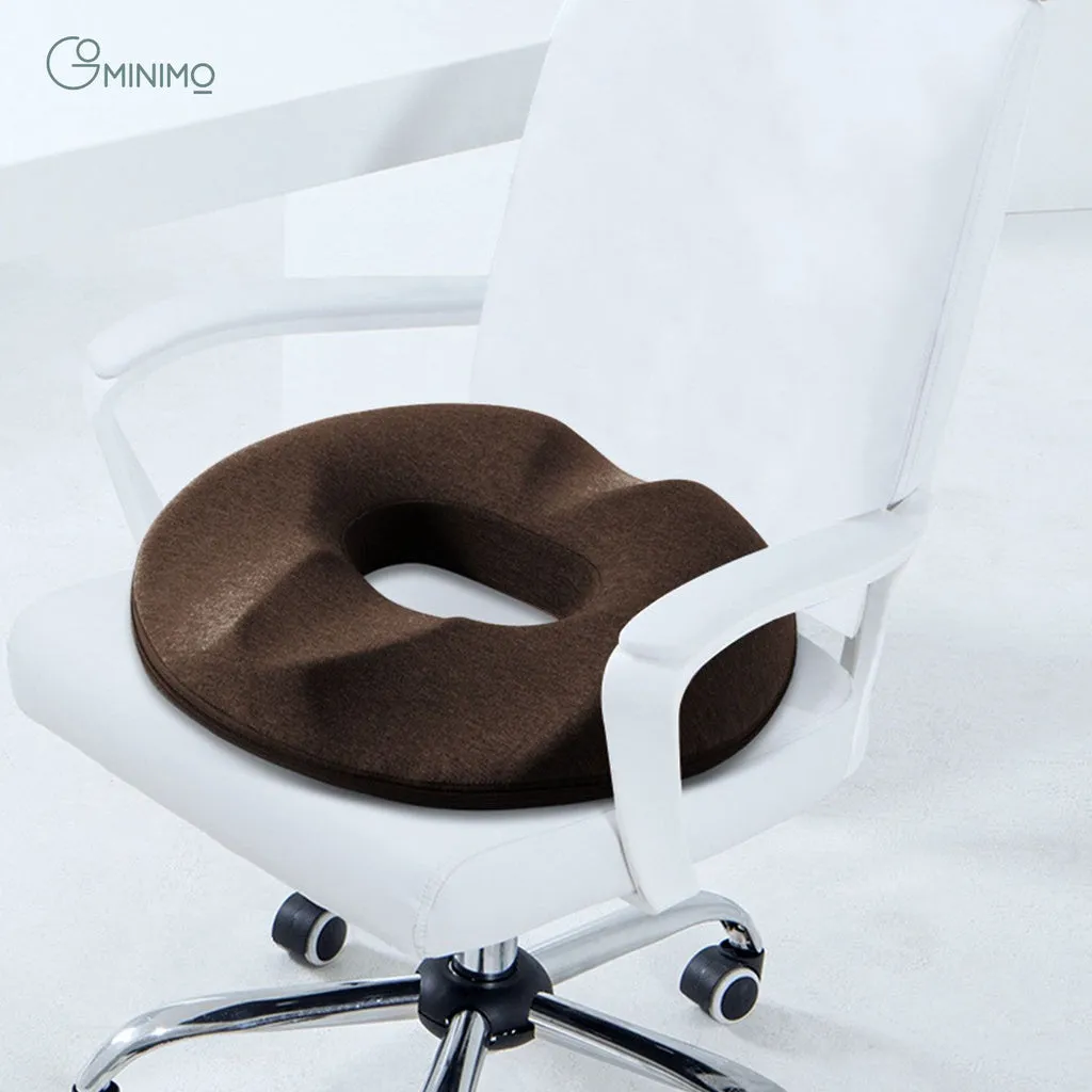 Ergonomic Memory Foam Seat Cushion with Rear Cut-Out