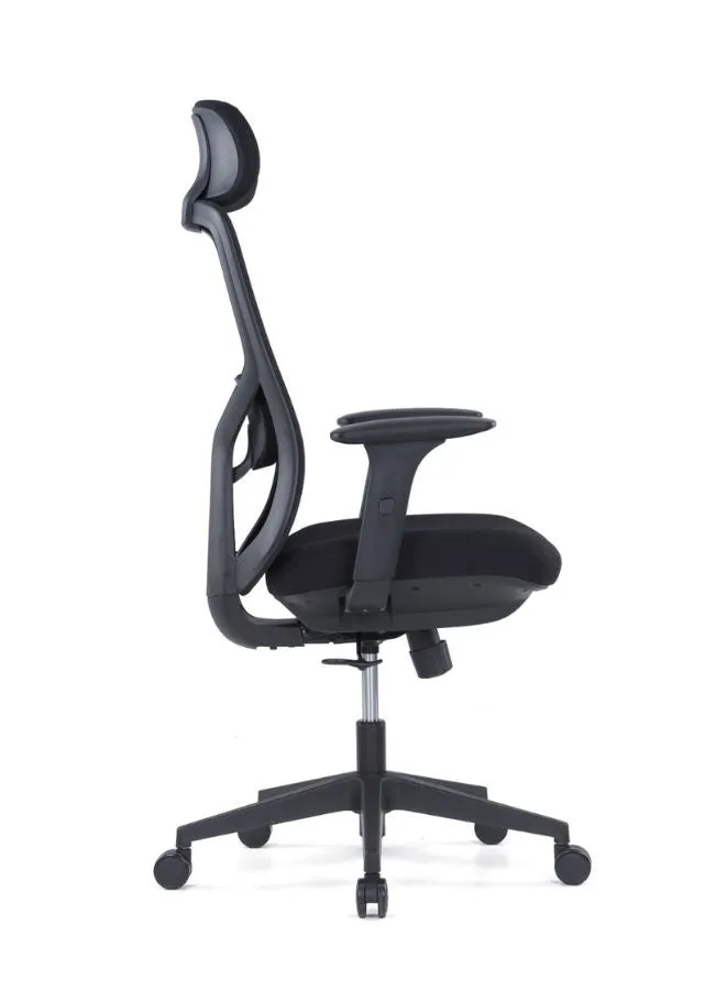 Ergonomic Office Chair with Adjustable Lumbar Support and 3-Position Tilt Mechanism