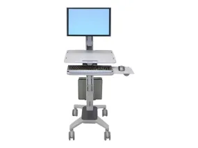 Ergotron Workfit C-Mod Single Display Sit-Stand Workstation - Cart For Lcd Display / Keyboard / Mouse / Cpu - Plastic, A