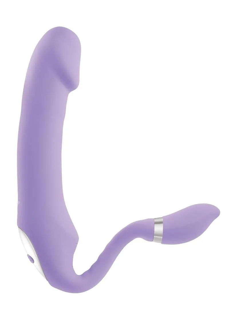 Gender X Orgasmic Orchid Rechargeable Silicone Vibrator with Clitoral Stimulator