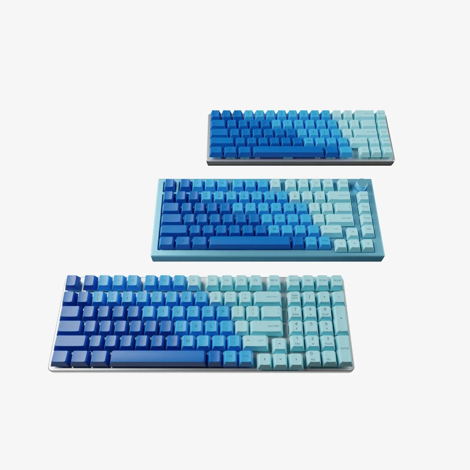 Glorious GPBT ANSI Sublimated Mechanical Keyboard Keycaps (Ocean) 114-Keys