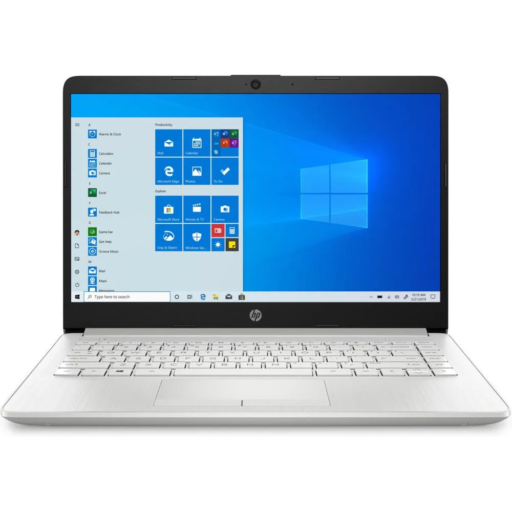 HP 14-cf2033wm 14" HD Laptop Pentium Silver N5030 1.1GHz Intel UHD Graphics 605 4GB RAM 128GB SSD Windows 10 Home Natural Silver