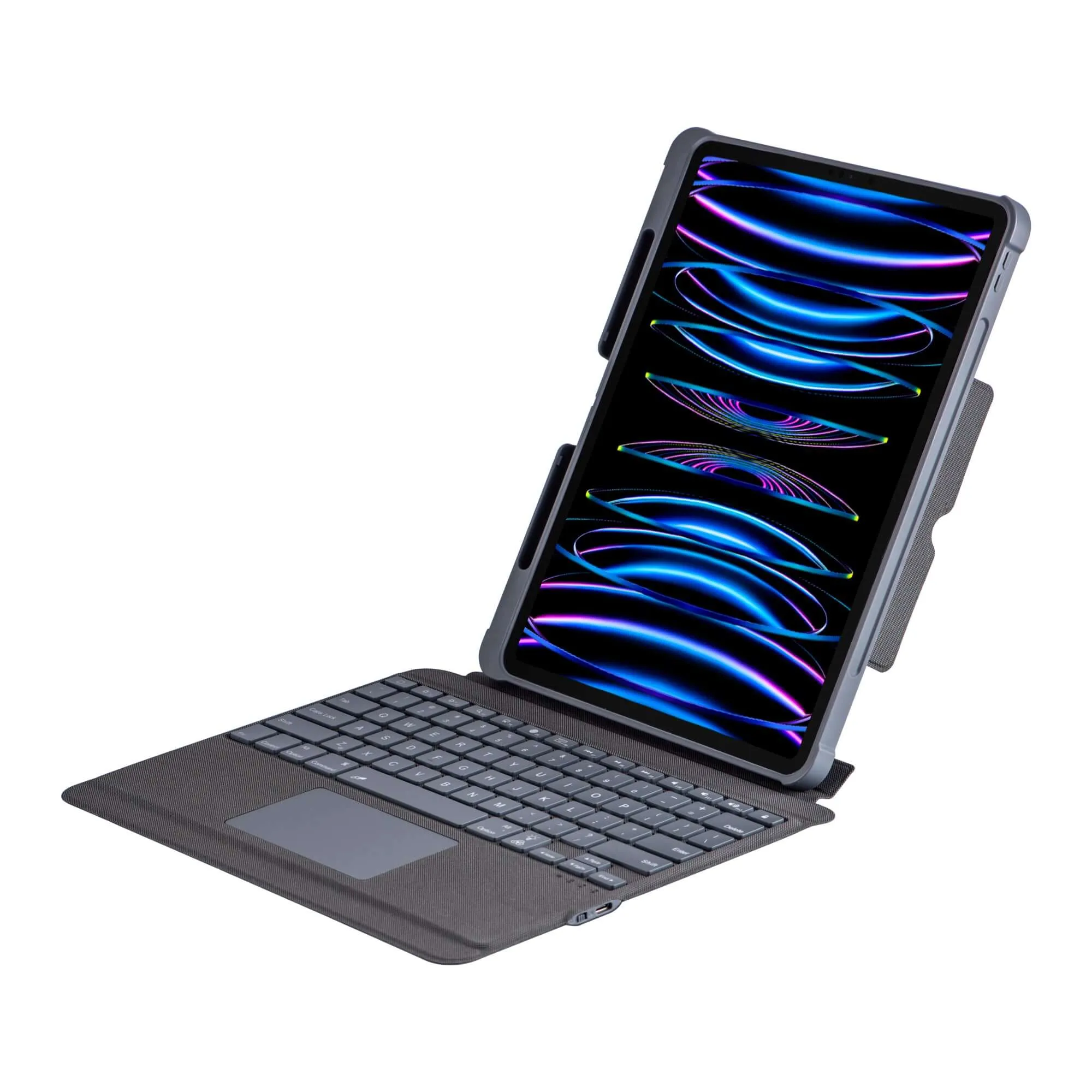 iPad Pro 12.9 inch Backlit Trackpad Bluetooth Keyboard Removable Case