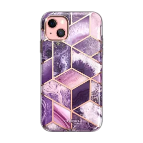 iPhone 13 mini Cosmo Case - Marble Purple