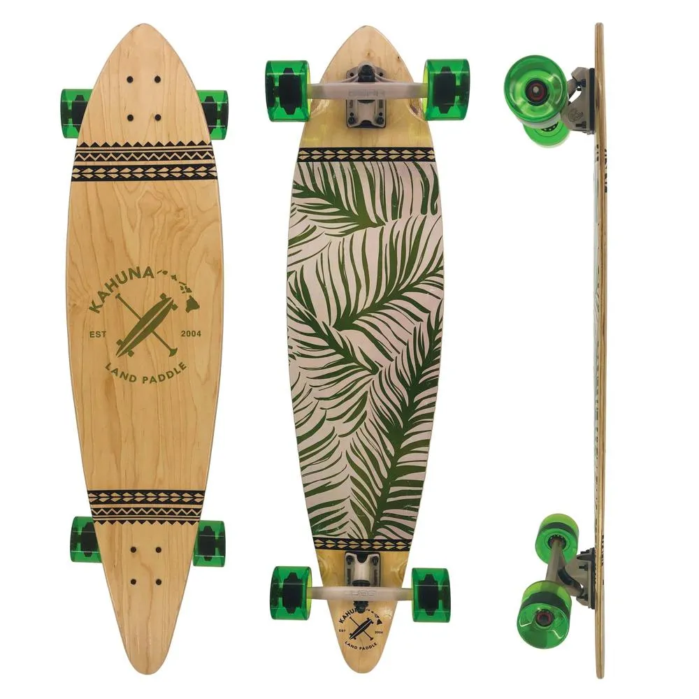 Kahuna Creations Leaf 40" Pintail Longboard | Land Paddle Bundle