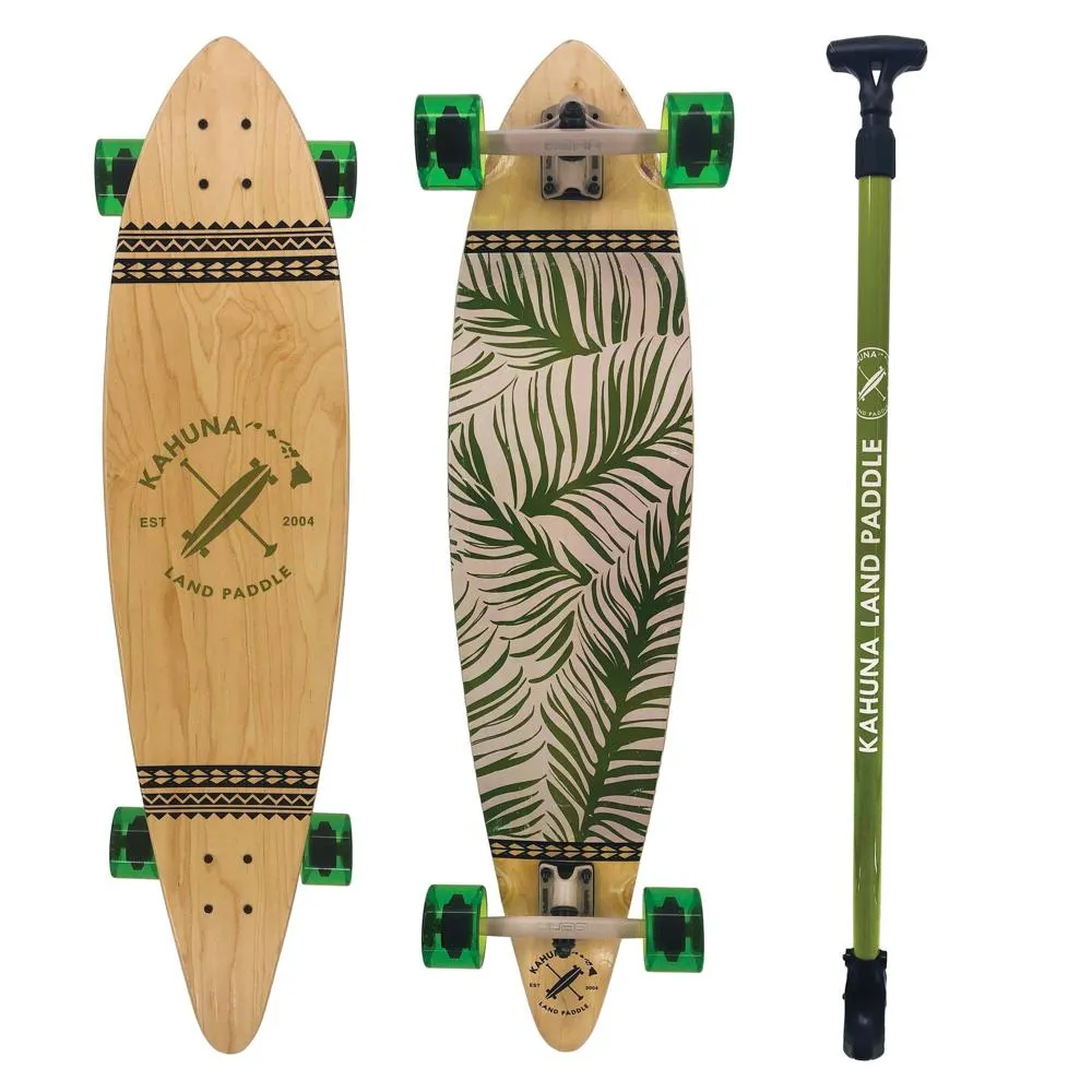 Kahuna Creations Leaf 40" Pintail Longboard | Land Paddle Bundle