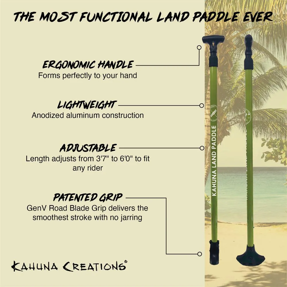 Kahuna Creations Leaf 40" Pintail Longboard | Land Paddle Bundle