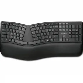 Kensington Dual Comfort Keyboard Split Keys Ergonomic Bluetooth|USB Wrist Rest