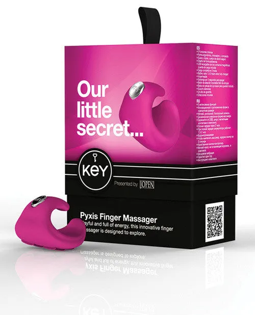 Key by Jopen Pyxis Waterproof Rechargeable Finger Massager - Pink