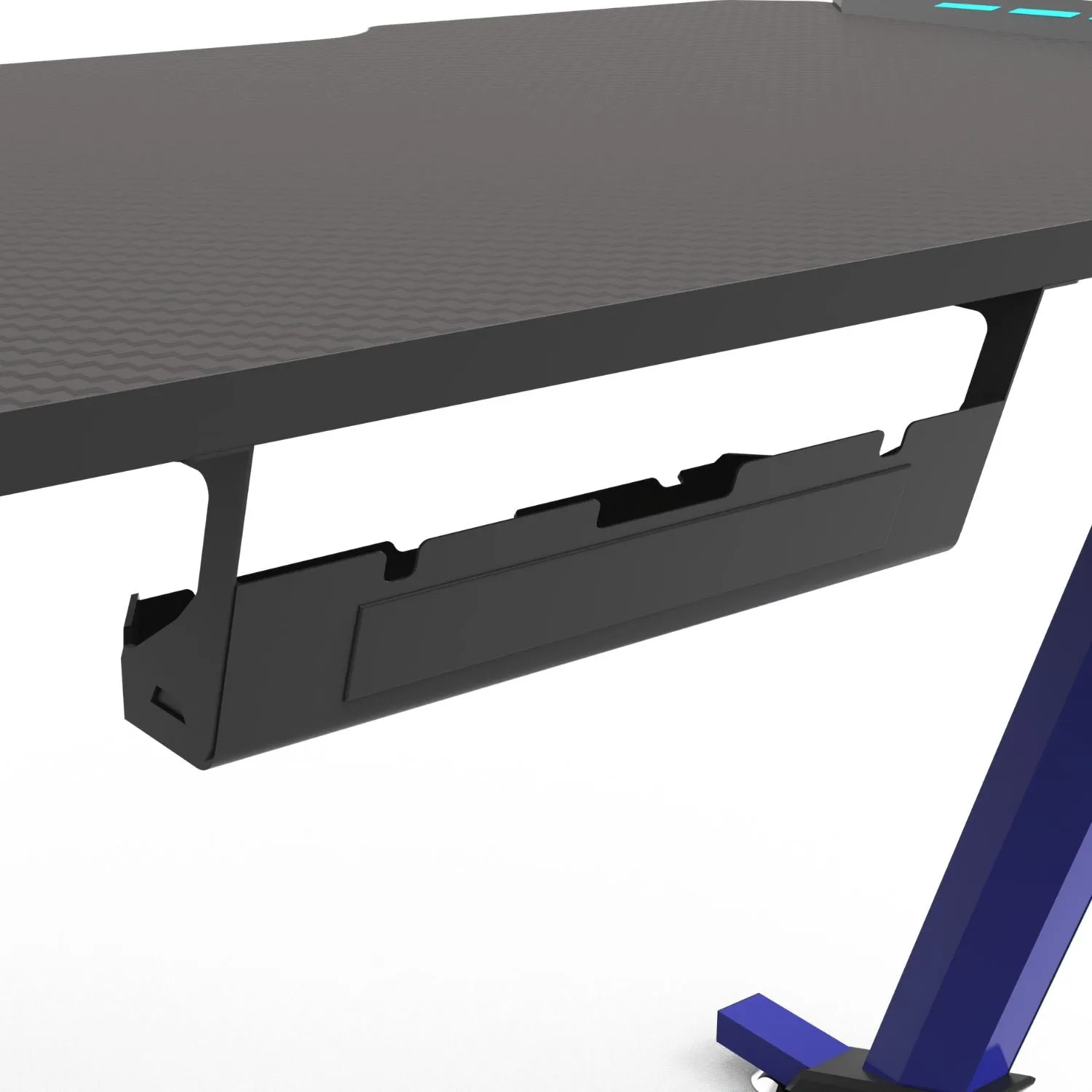 Large RGB Gaming Desk, Carbon Fiber, 140cm, Ergonomic, EKKIO