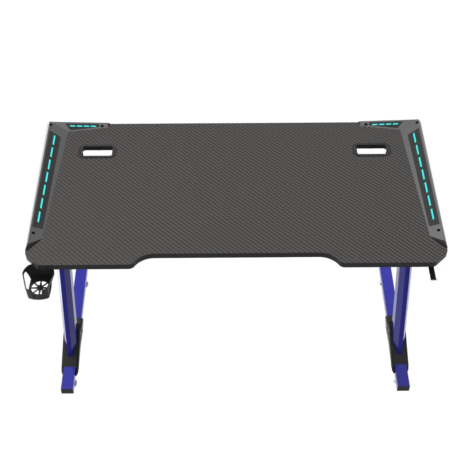 Large RGB Gaming Desk, Carbon Fiber, 140cm, Ergonomic, EKKIO