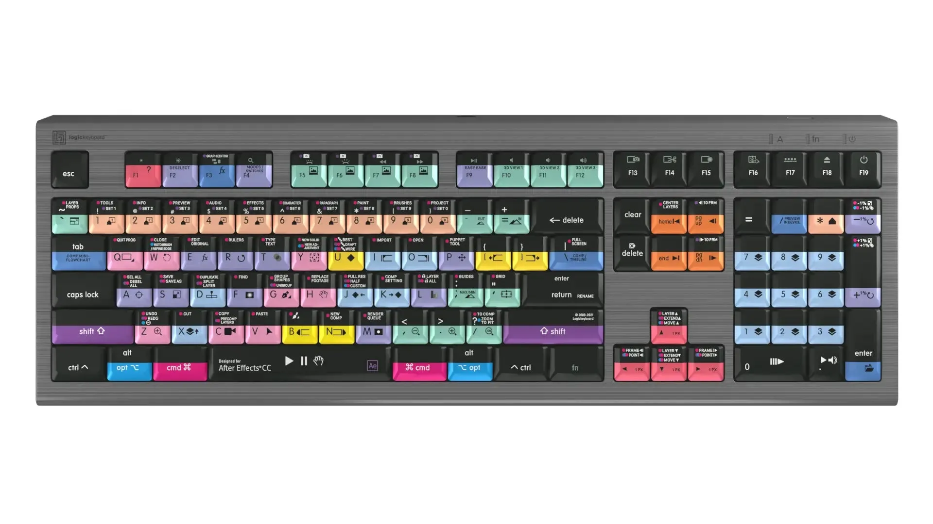 LogicKeyboard  Adobe After Effects CC MAC Astra 2 US  LKB-AECC-A2M-US