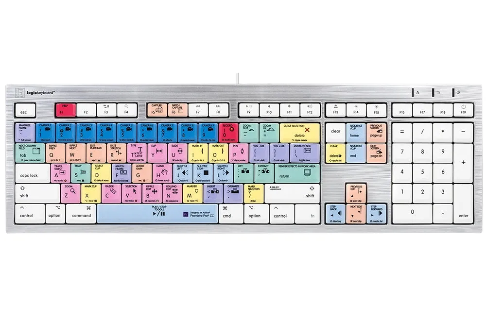 LogicKeyboard  Adobe Premiere Pro CC ALBA Mac Pro US  LKBU-PPROCC-CWMU-US