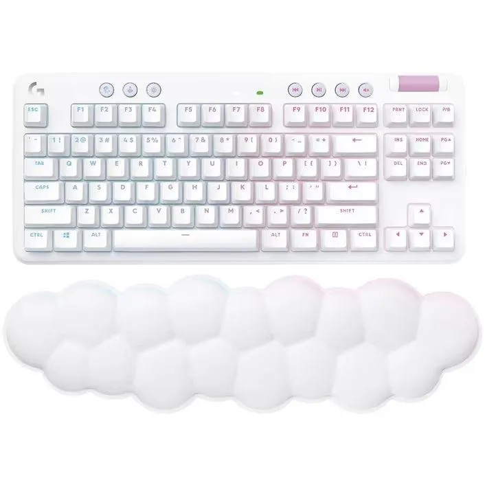 Logitech G715 Wireless Gaming Keyboard Lightspeed Cloud Rest White