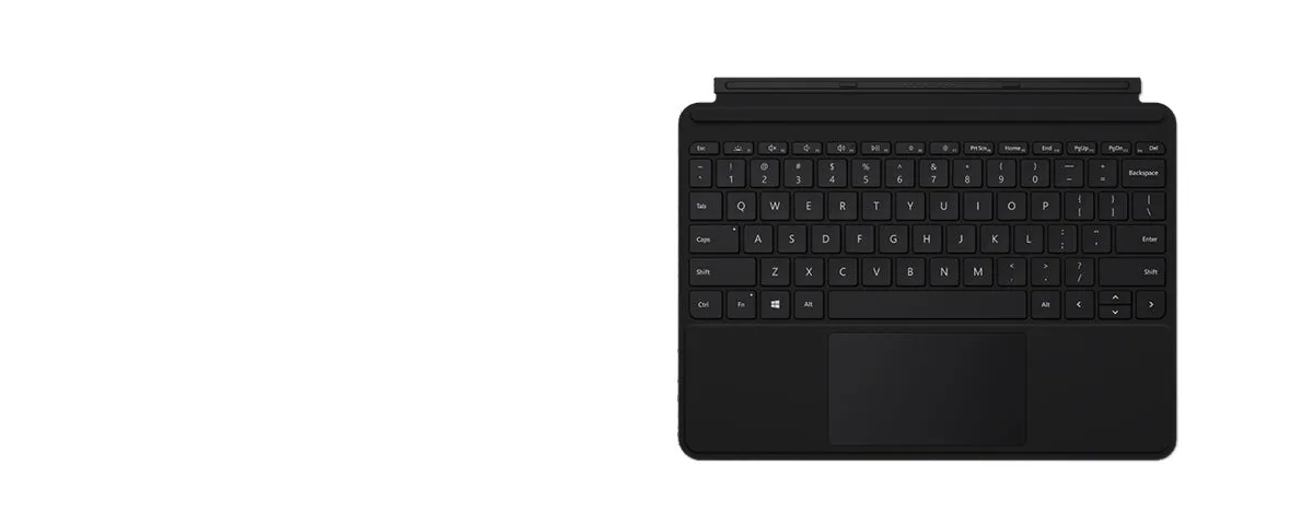 Microsoft Surface Go Type Cover - Keyboard - With Trackpad, Accelerometer - Backlit - Uk - Black - Commercial - For Surf