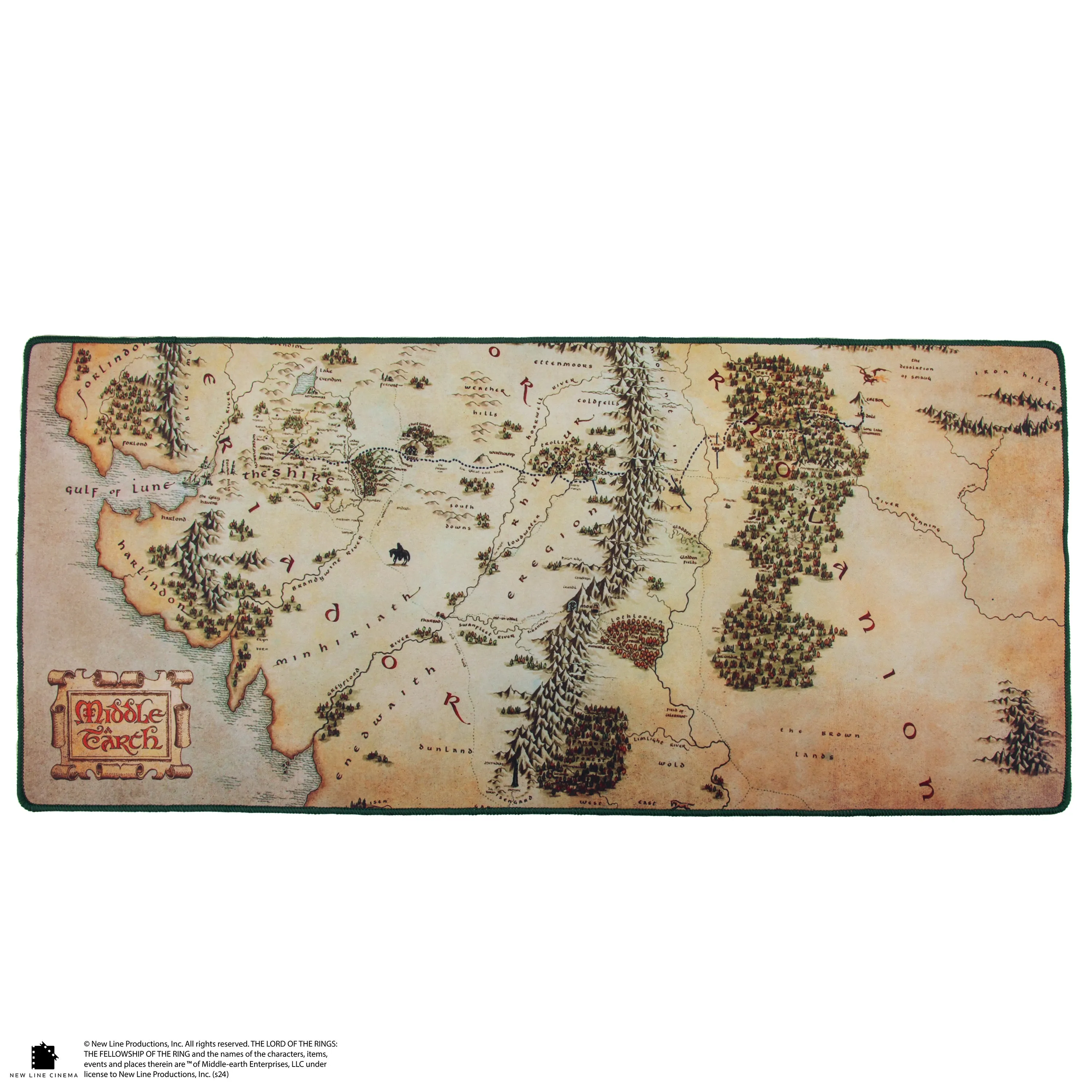 Middle Earth Map Desk Mat