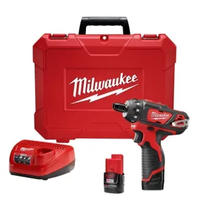 Milwaukee 2406-22 M12 1/4”  Hex 2 Spd Screwdriver Kit