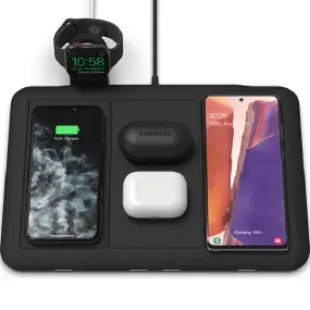 Mophie 4-in-1 Wireless Charging Mat 10W Qi Certified Charge Pad Phone Watch Airpods