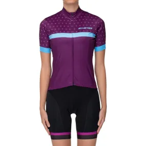 Motion Women's Short Sleeve Road Bike Jersey - Violet