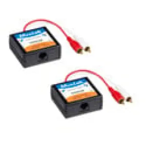 MuxLab 500028 RCA Stereo Audio Hi-Fi Balun 2-Pack