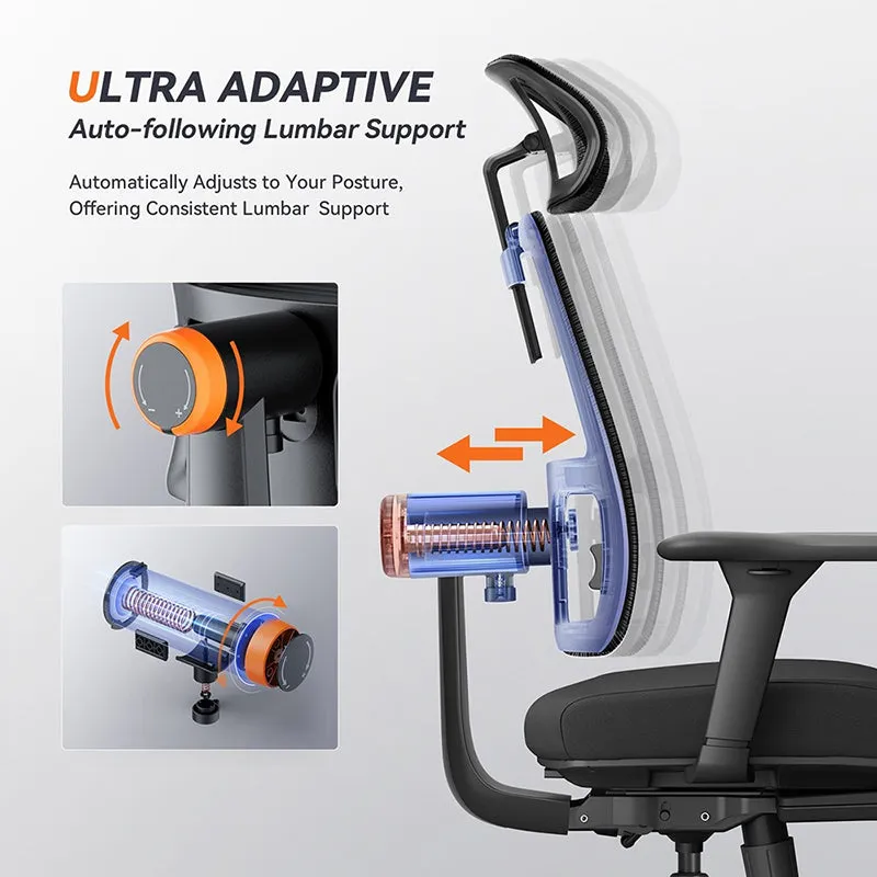 NEWTRAL Magic H-BP Ergonomic Chair with Auto-Following Backrest