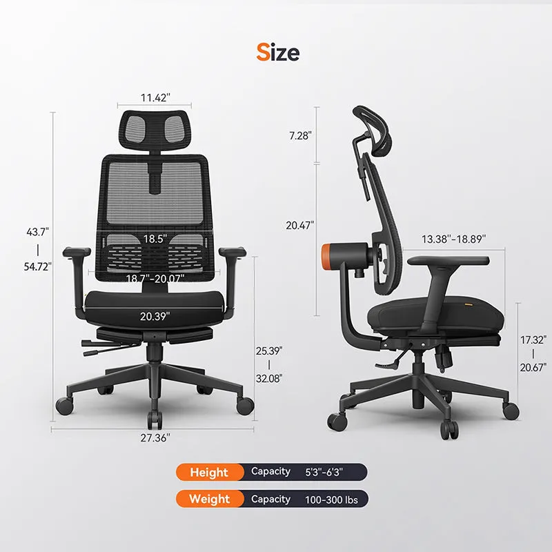 NEWTRAL Magic H-BP Ergonomic Chair with Auto-Following Backrest