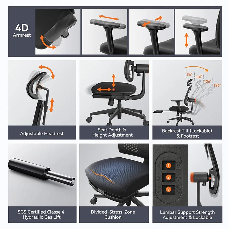 NEWTRAL Magic H-BP Ergonomic Chair with Auto-Following Backrest