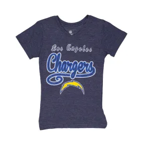 NFL - Girls' Los Angeles Chargers V-Neck T-Shirt (KT17C9X 54)