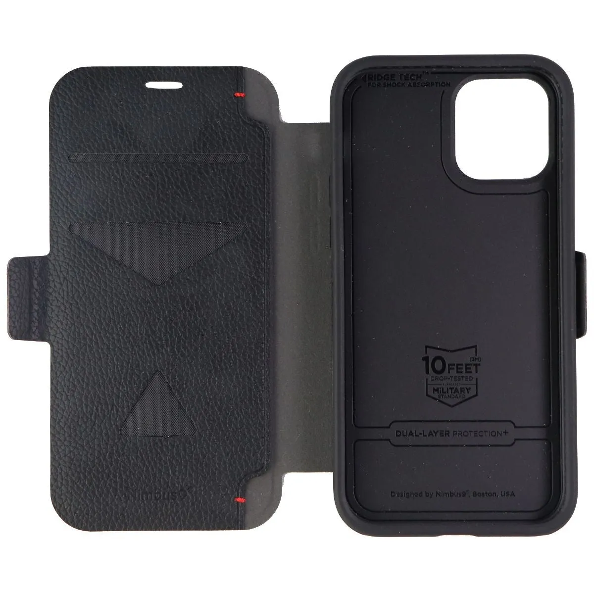 Nimbus9 Cirrus Wallet Essential Case for iPhone 12 Pro /12  - Saddle Black