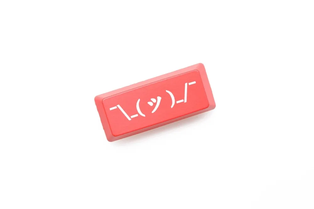 Novelty Shine Through Keycap ABS Etched 2.25u shift emoj kaomoji helpless expression