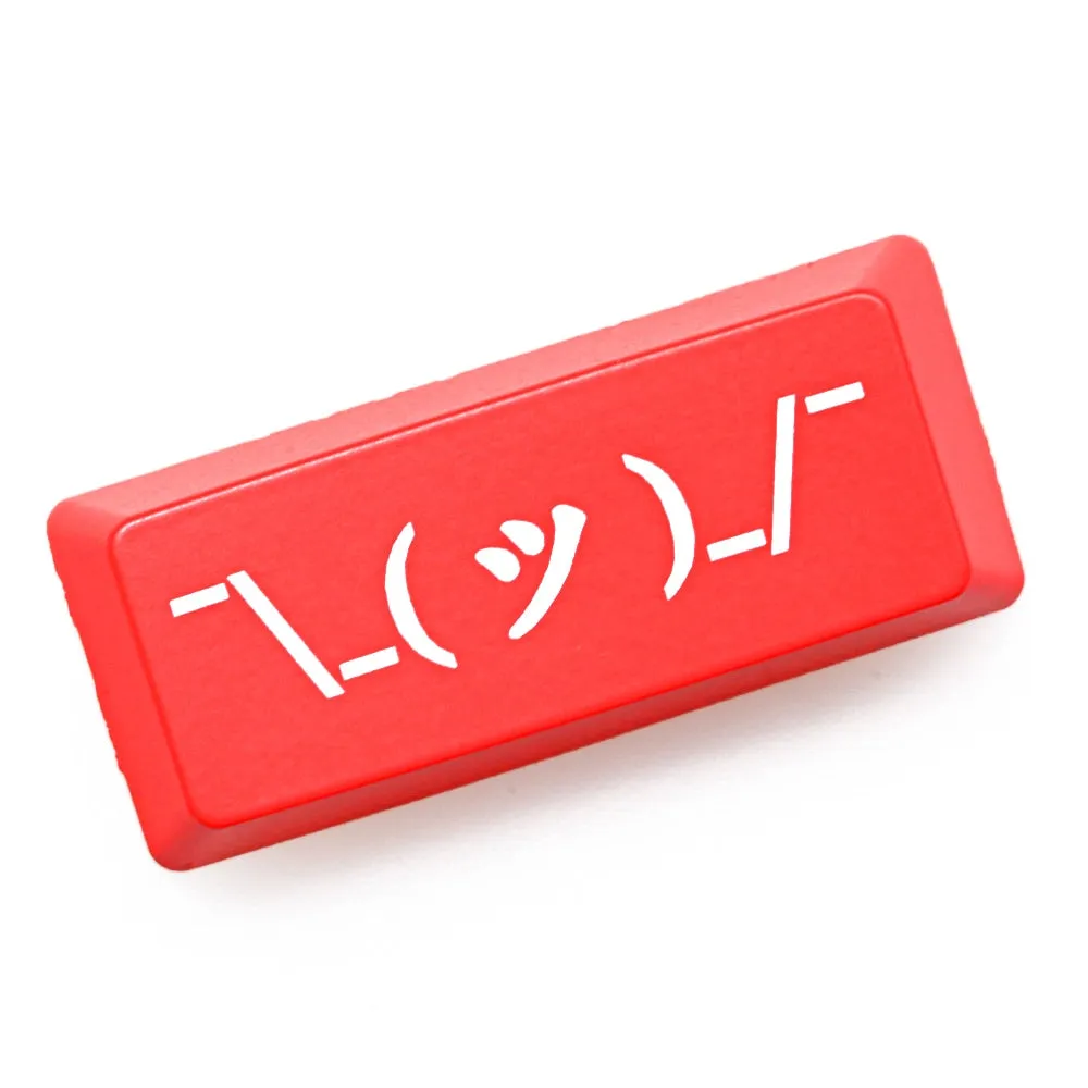 Novelty Shine Through Keycap ABS Etched 2.25u shift emoj kaomoji helpless expression