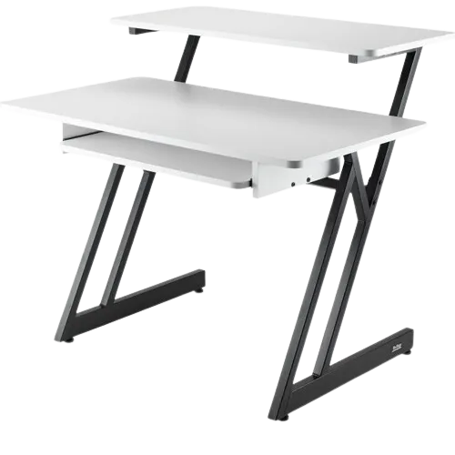 On-Stage WS7500W Studio Workstation (White Wood with Black Steel)