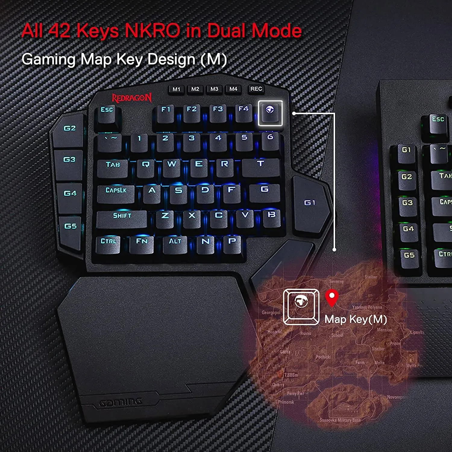 (Open-box) DITI K585 Pro Wireless One-Handed Gaming Keyboard