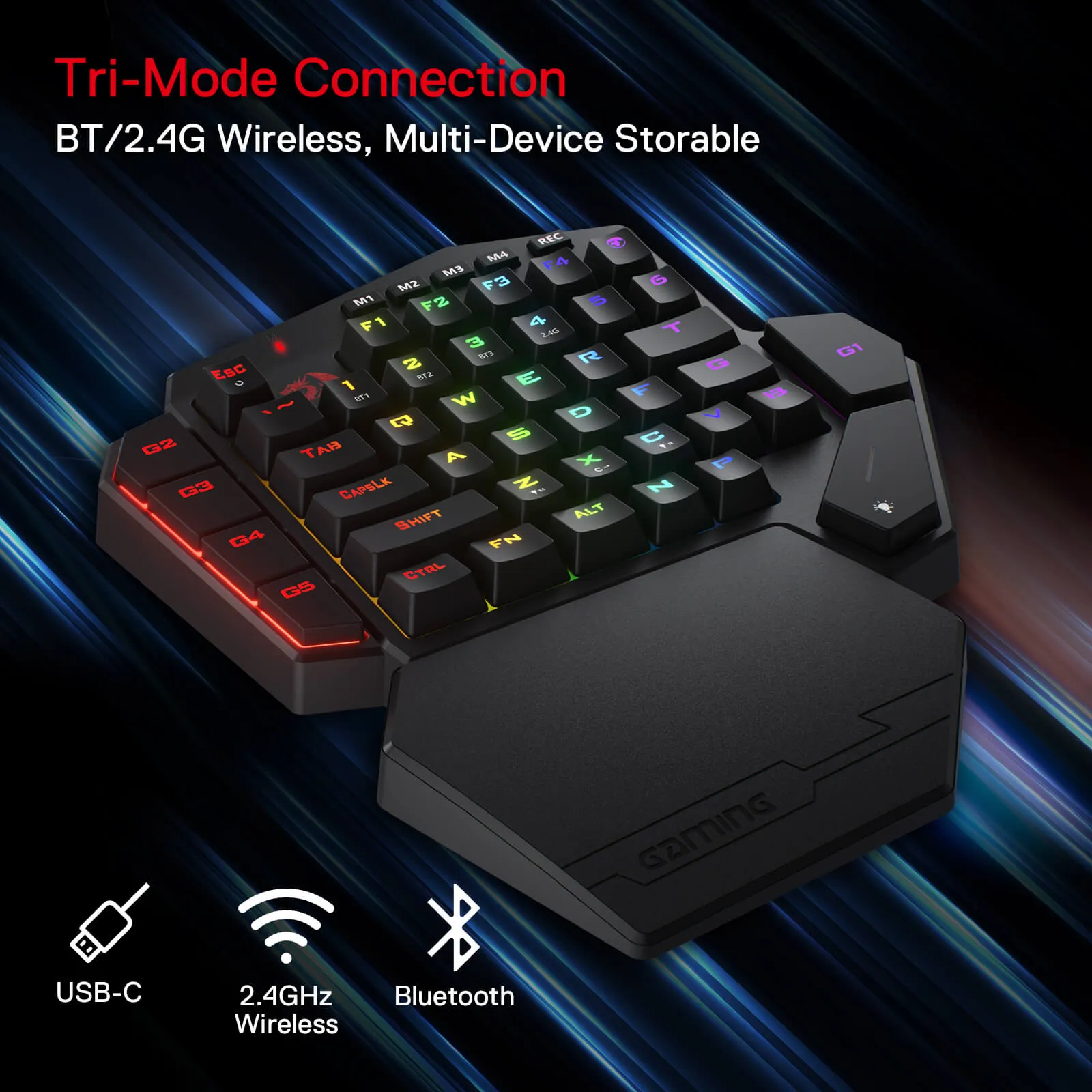 (Open-box) DITI K585 Pro Wireless One-Handed Gaming Keyboard