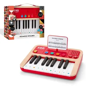 Open Box - FAO Schwarz Stage Stars Portable Piano Synthesizer 4 Instruments Volume Control