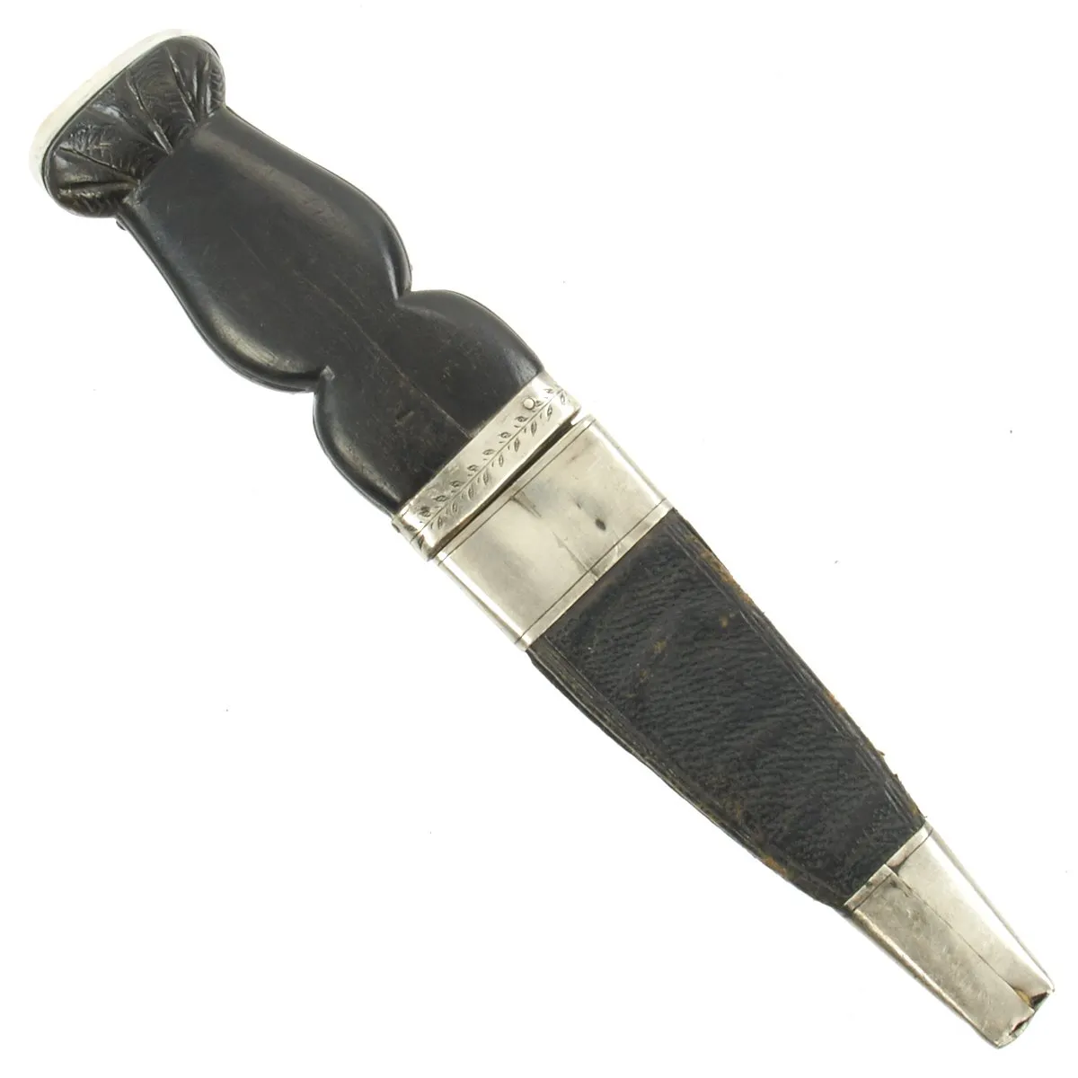 Original Georgian Era Scottish Skean Dhu Sock Knife with Scabbard - Sgian-dubh