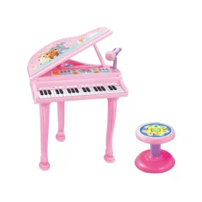 Pink Kids Piano Keyboard with Microphone & Chair - GOMINIMO