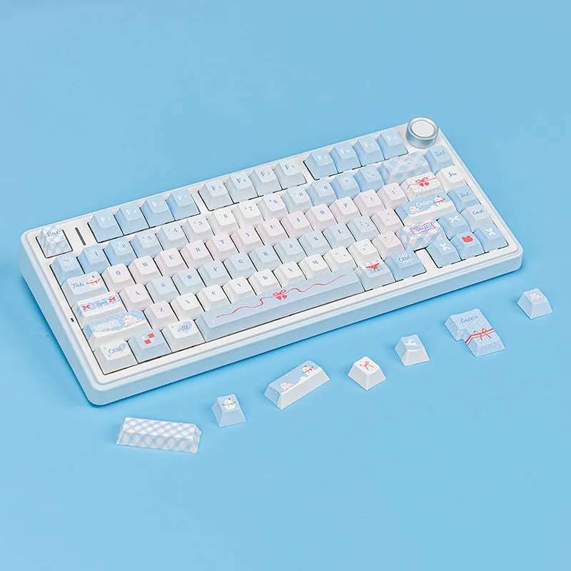 PIWIJOY In Winter Cherry Proflie Keycap Set 146 Keys Support Alice ISO