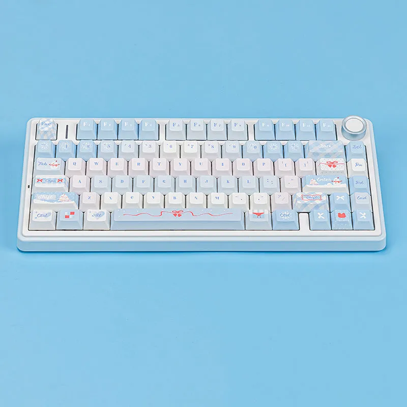 PIWIJOY In Winter Cherry Proflie Keycap Set 146 Keys Support Alice ISO