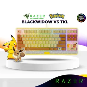 Razer BlackWidow V3 Tenkeyless Compact Mechanical Keyboard with Razer Chroma RGB - Pokémon Edition (Razer™ Green Switch)