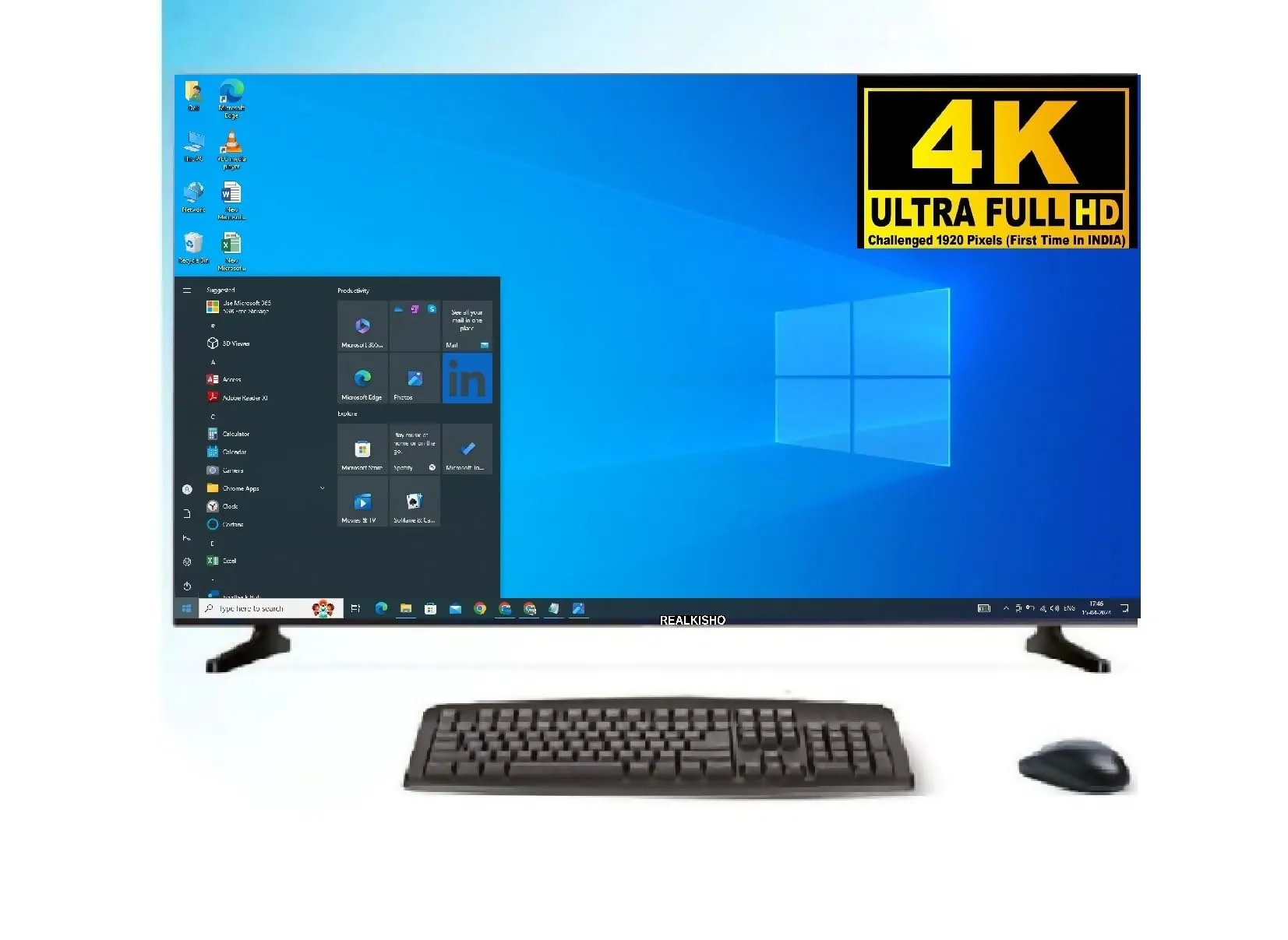 REALKISHO 32 Smart 4k Ultra Full hd 80(cm) QLED ve Series