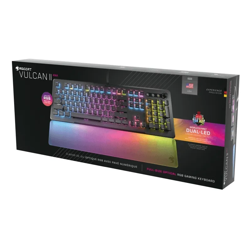 ROCCAT Keyboard Vulcan II MAX Optical Mechanical RGB Gaming Black