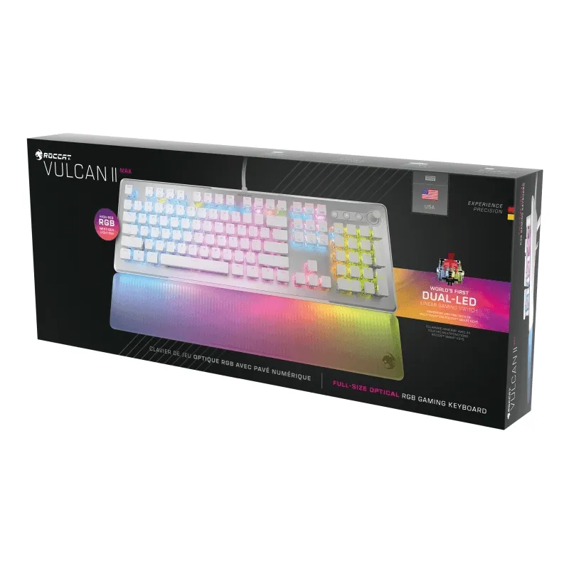 ROCCAT Keyboard Vulcan II MAX Optical Mechanical RGB Gaming White