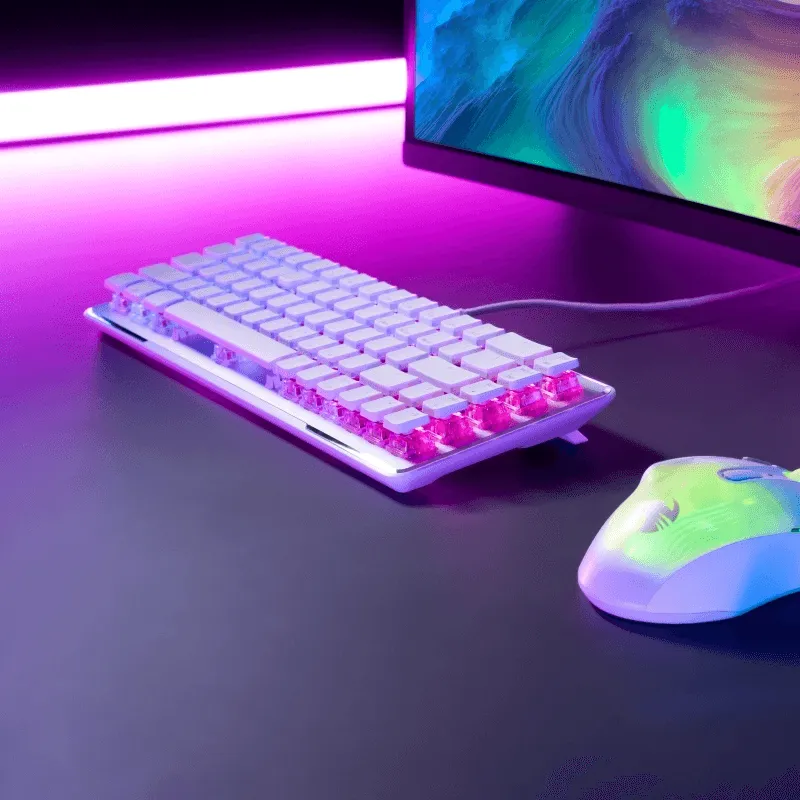 ROCCAT Keyboard Vulcan II Mini Optical Mechanical RGB Gaming White