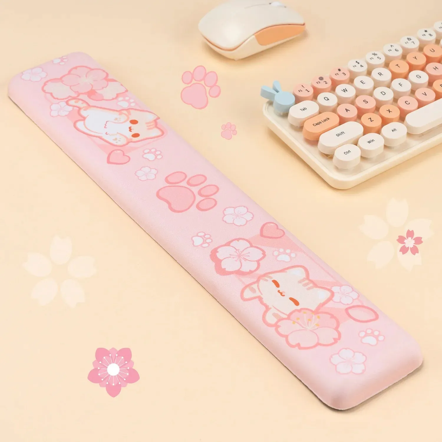 Sakura Neko Keyboard Wrist Rest