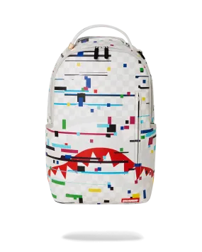 Sprayground Glitch White Check DLXVV Backpac B5465