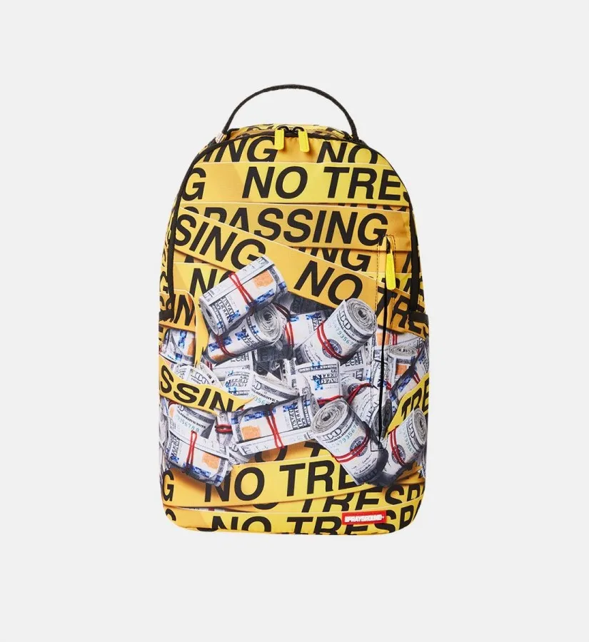 Sprayground No Trespassing Money Stashed  DLXSR Backpack B5371